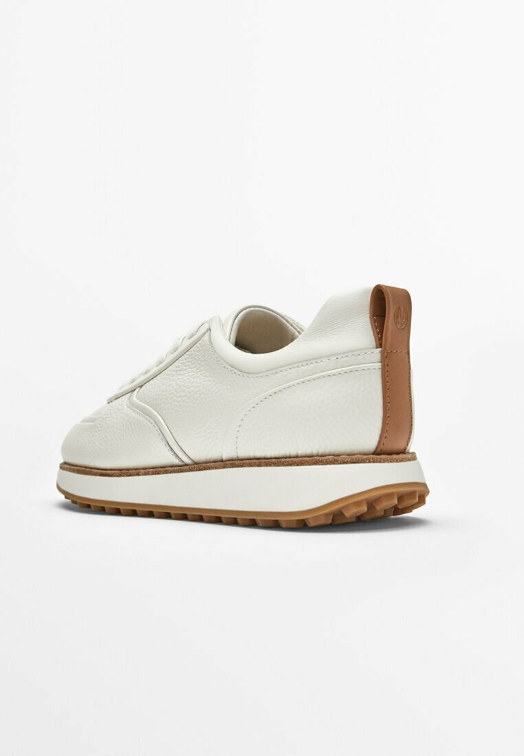 Massimo Dutti AUS GEWALKTEM - Sneakers laag - beige - Zalando.nl