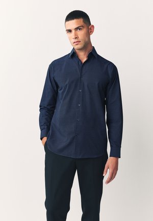 Next REGULAR FIT - TEXTURED TRIMMED  - Chemise - navy