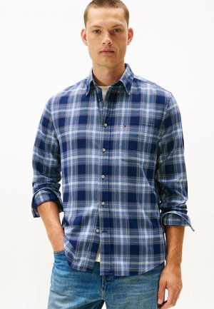 REGULAR FIT CHECK TWILL - Camicia - preppy navy   check