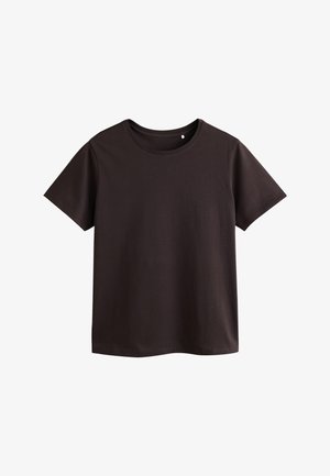 Next, REGULAR FIT - SLIM FIT CREW NECK T-SHIRT - T-Shirt basic - chocolate brown