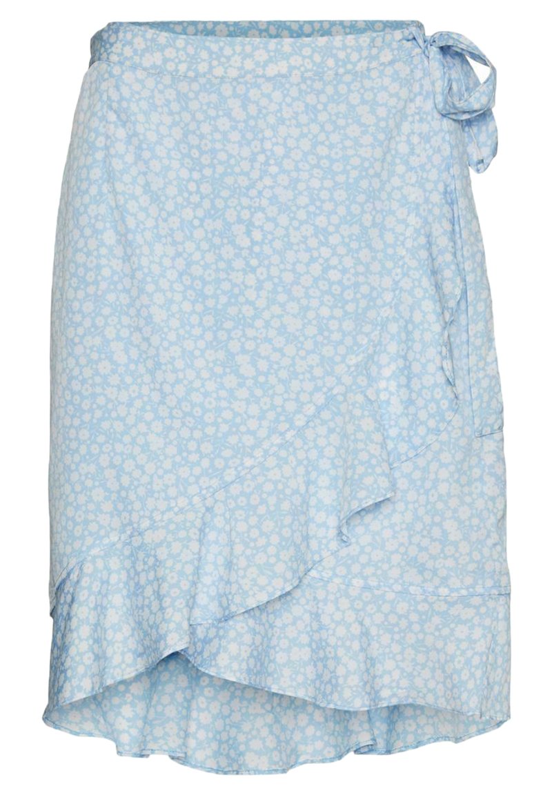 Vero Moda VMHENNA WRAP SHORT SKIRT ALinienRock blue bell/blau