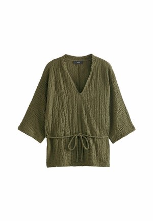 Next TEXTURED - Camicetta - khaki green