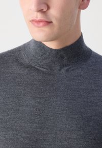 Calvin Klein MOCK NECK SWEATER - Maglione - dark grey heather