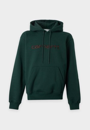 Carhartt WIP, HOODED - Φούτερ με κουκούλα - dark scarab/palisander