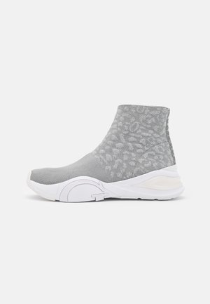High-top trainers - silver-coloured