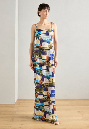 EKO POST CARD DRESS - Vestito lungo - multi