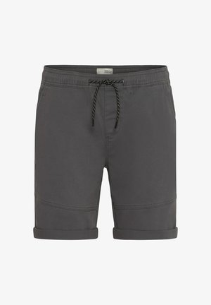 Hallid hallid lühikesed püksid, millel on elastse vöökoha, must nöör ja keeratud servad. Omavad siledat õmblust ja sujuvat kangast.