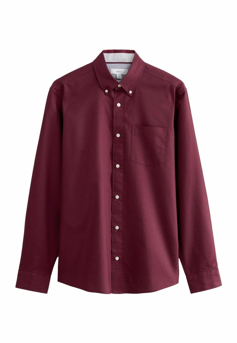 Next LONG SLEEVE OXFORD-SLIM FIT - Ing - burgundy red