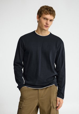 Polo Club, T-SHIRT MAN MOMO LONG SLEEVE LOOSE FIT - Camiseta de manga larga - navy