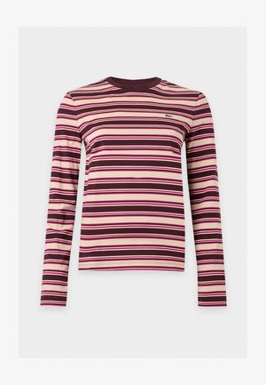 Lacoste, T-shirt à manches longues - oxalis/sisal rubine red