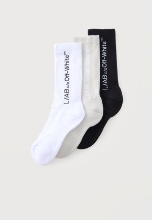 L/AB c/o Off-White, UNISEX 3 PACK - Chaussettes - white/black/vapor blue