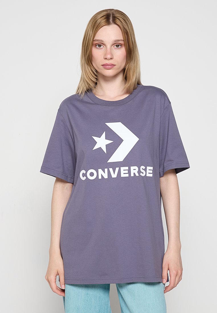 Converse T-shirt con stampa viola