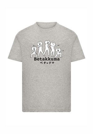 Print T-shirt - heather grey