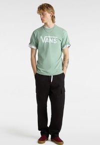 Vans Triko s potiskem - iceberg green white