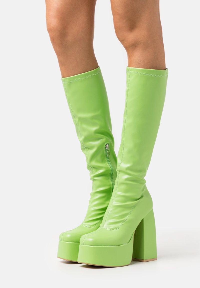 Koi Footwear RESTLESS RISER STRETCH KNEE LONG BOOTS Platform boots