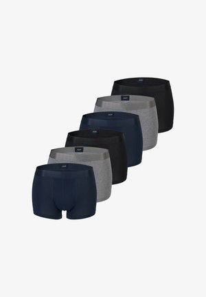 Set di sei boxer in navy, grigio e nero. Tessuto in morbido misto cotone, design aderente con vita elasticizzata, con dettagli del logo.