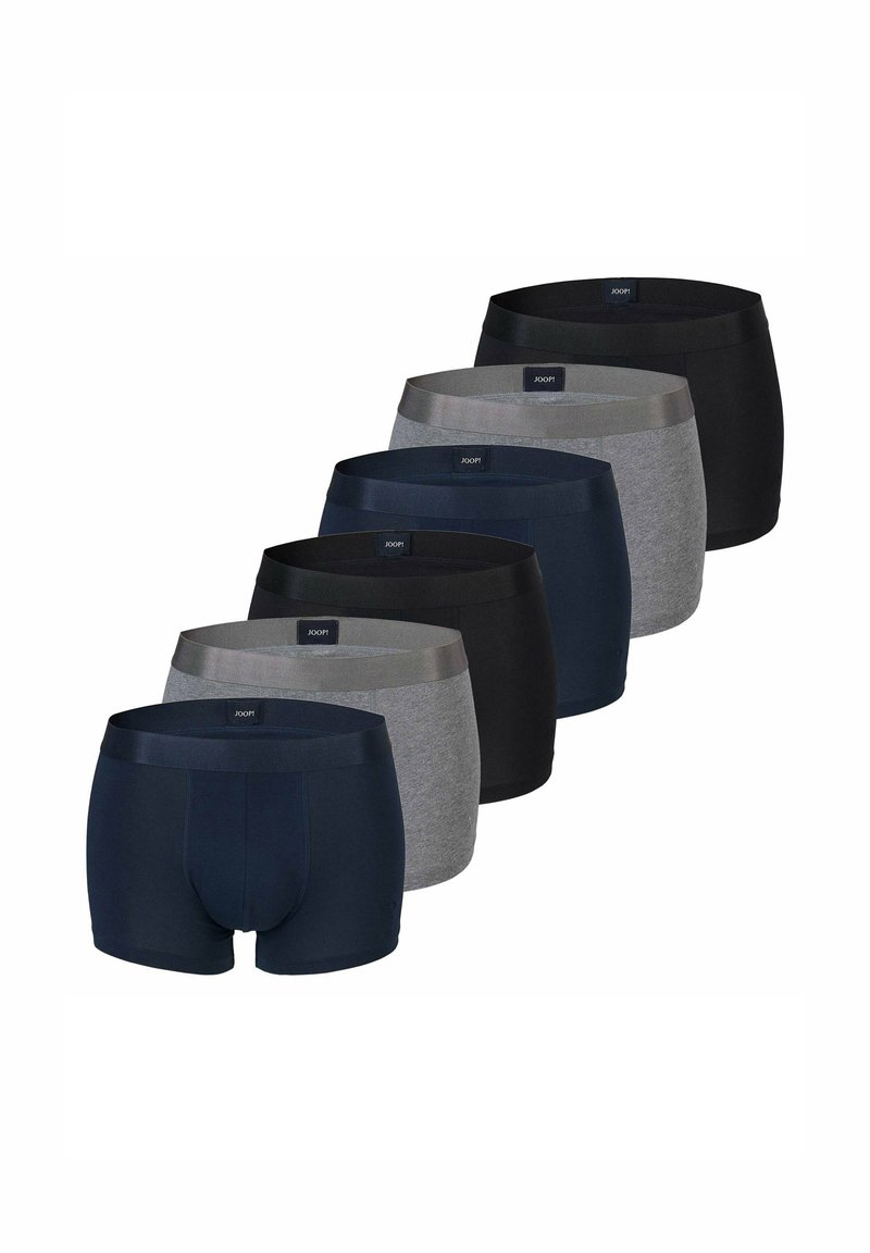Set di sei boxer in navy, grigio e nero. Tessuto in morbido misto cotone, design aderente con vita elasticizzata, con dettagli del logo.
