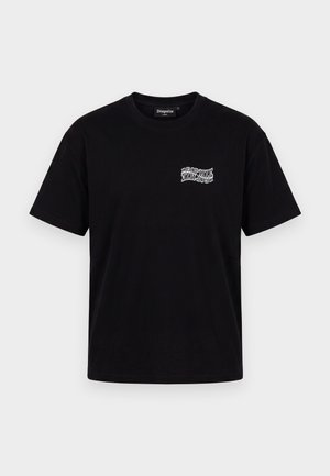 Dropsize, MIRRORED LOGO - T-shirt imprimé - black
