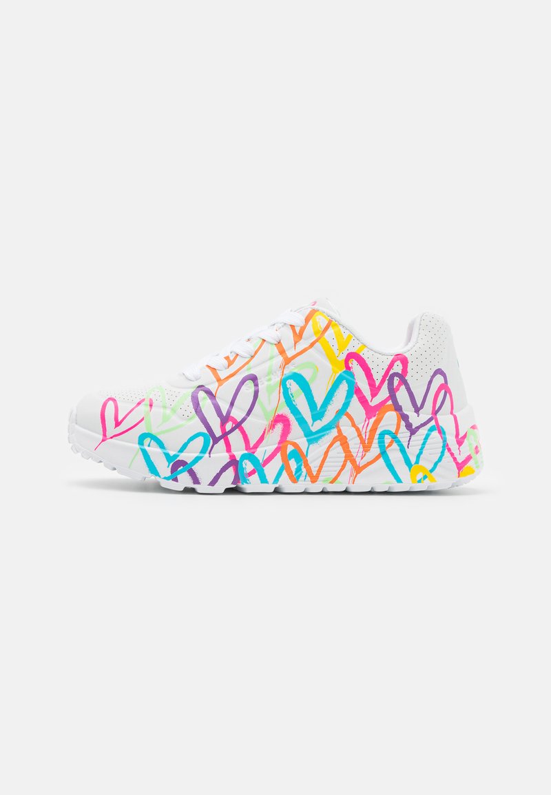 Skechers - UNO LITE - Tenisky - white/neon multi-coloured, Zvětšit