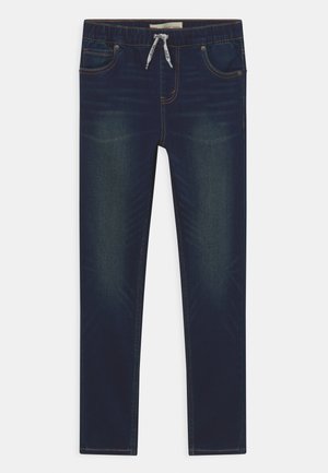TAPER PULL ON DOBBY PANT - Vaqueros pitillo - dark-blue denim