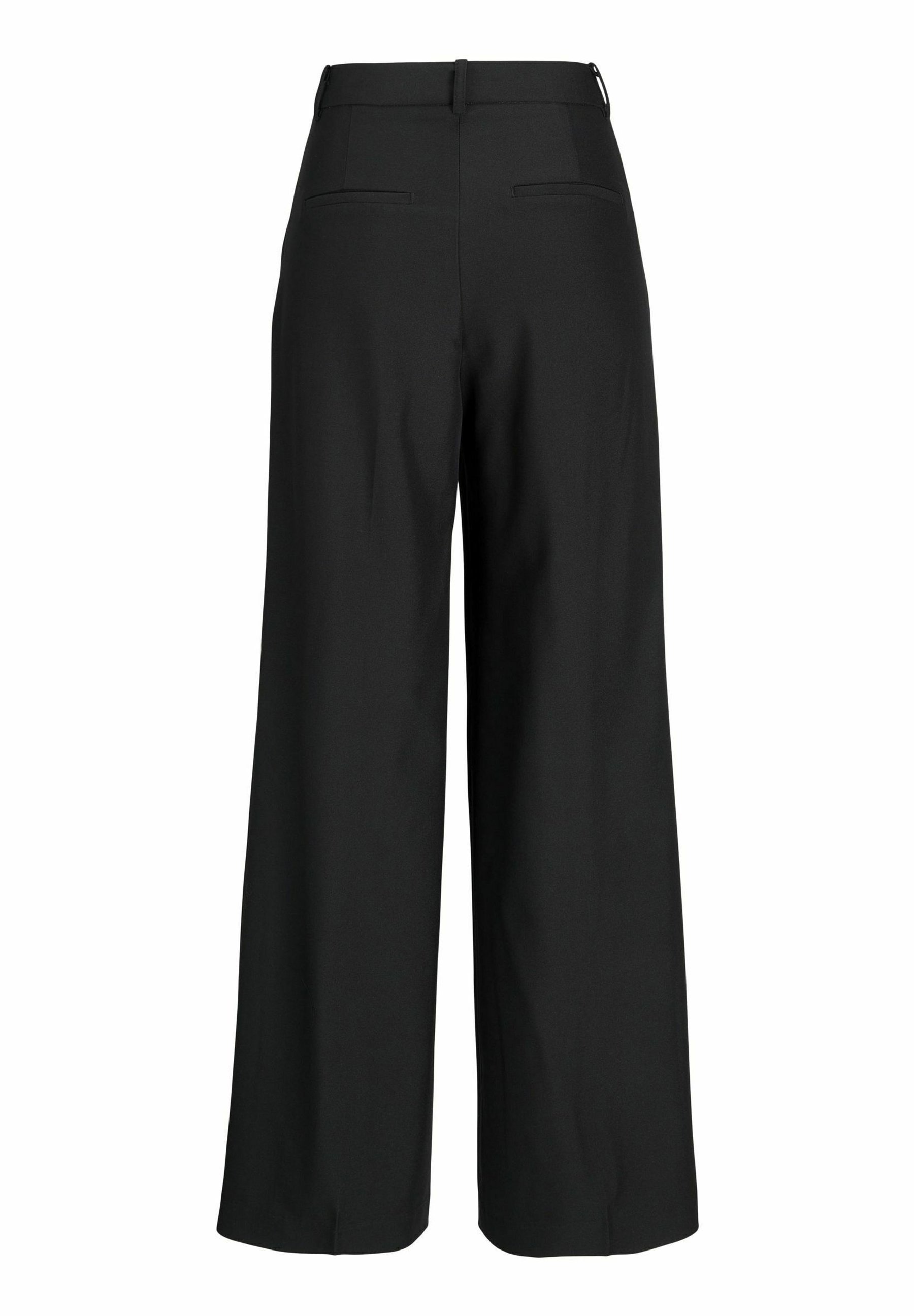JJXX JXAYA ELLIS WIDE PANT - Trousers - black/mottled black
