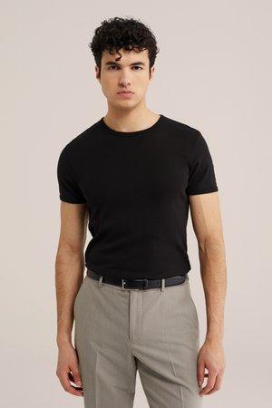 WE Fashion, FUNDAMENTALS - Jednoduché tričko - black