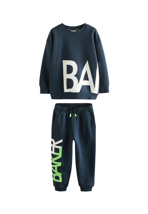 OVERSIZED LETTER GRAPHIC JOGGERS SET  - Sweatshirt