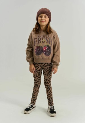 The New, TNVEBRA LEGGINGS - Legging (type pantalon) - taupe gray aop tn