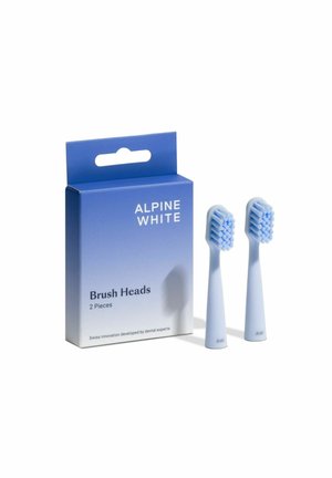 ALPINE WHITE ZAHNBÜRSTENKÖPFE BRUSH HEADS 2ER PACK - Reserveborsteltje - blau