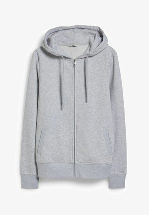 Zip-up sweatshirt - light gray melange