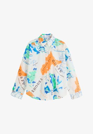 Next, Skjortebluser - ecru blue map print