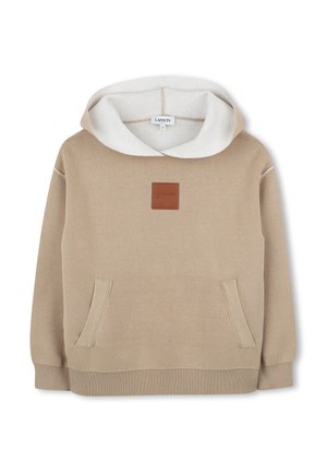 Felpa con cappuccio - beige ecru