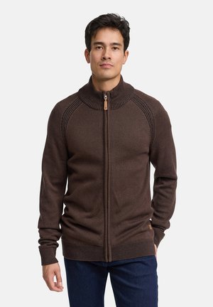 MASSUM - Strickjacke - dk brown mix