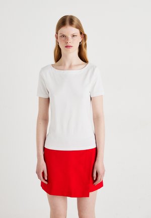 ONLLIVE LOVE LIFE BOATNECK - Osnovna majica kratkih rukava - white