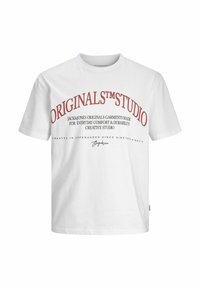 Nyomott mintás póló - bright white