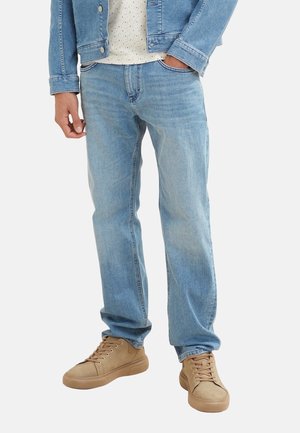 TOM TAILOR MARVIN IM 5 POCKET STYLE MIT REISS - Straight leg jeans - blau