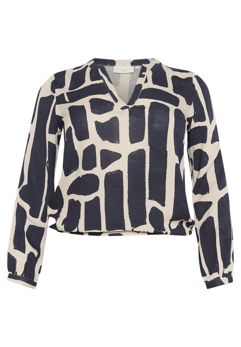 Kaffe Curve DIANA - Camicetta - midnight feather g brick print/blu ...
