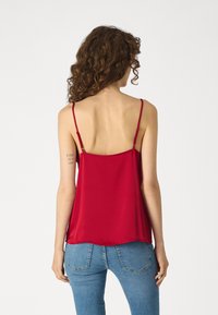 VILA VIKATYA V-NECK SINGLET - Top - fiery red