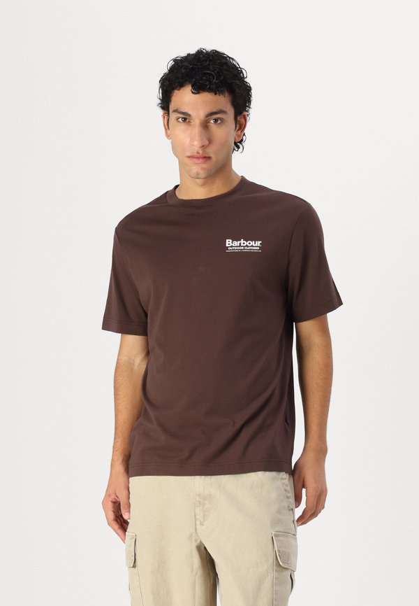 THORNLEY RELAXED FIT GRAPHIC  - Print T-shirt - bitter chocolate