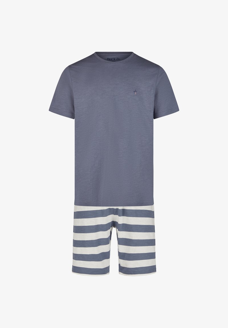 Set Phil Ru Phil & Co. Berlin SET - Pyjama - slub streifen/bleu gris - ZALANDO.FR