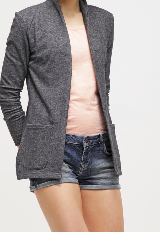 Noisy May Blazer - mottled dark grey
