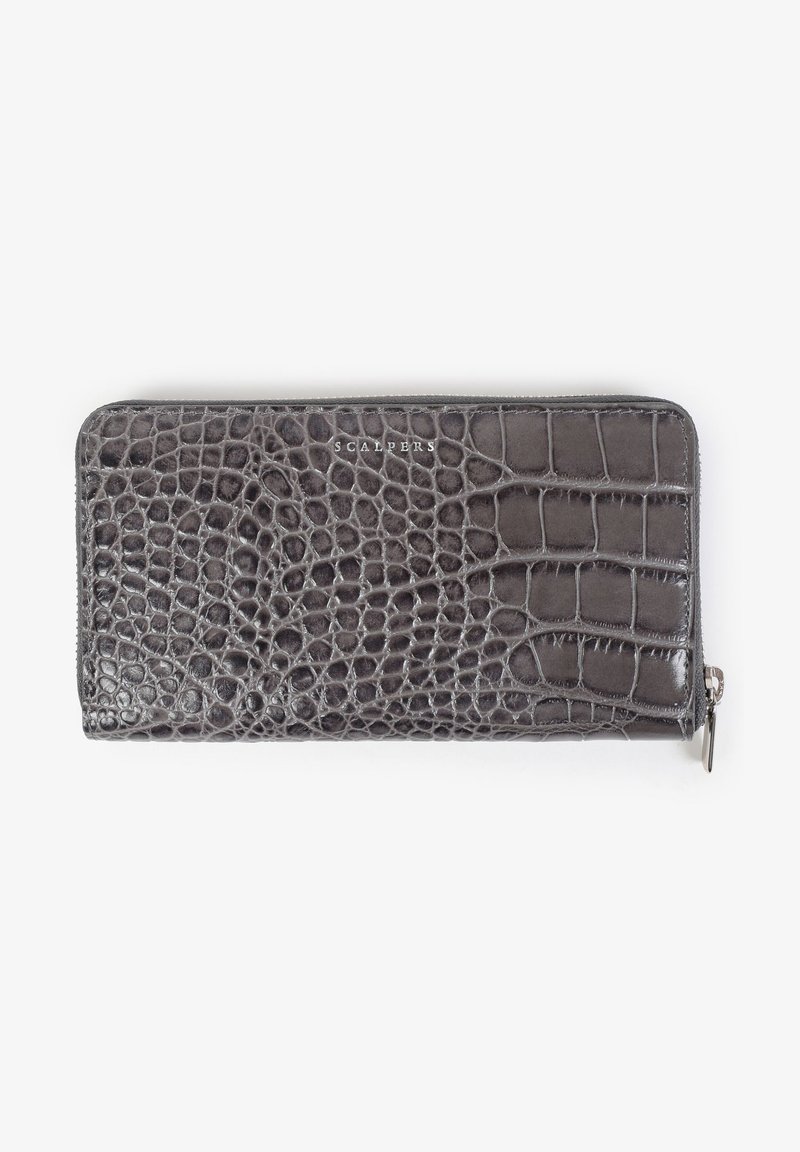 Scalpers WITH ENGRAVED CROCODILE - Plånbok - grey