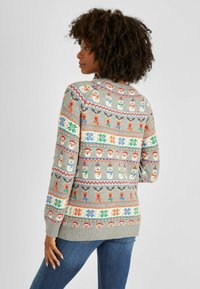 JoJo Maman Bébé CHRISTMAS FAIR ISLE MATERNITY - Pulover - grey