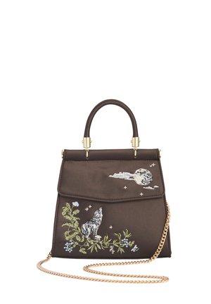 WOLF MOON CHARCOAL EMBROIDERED - Tote bag - charcoal