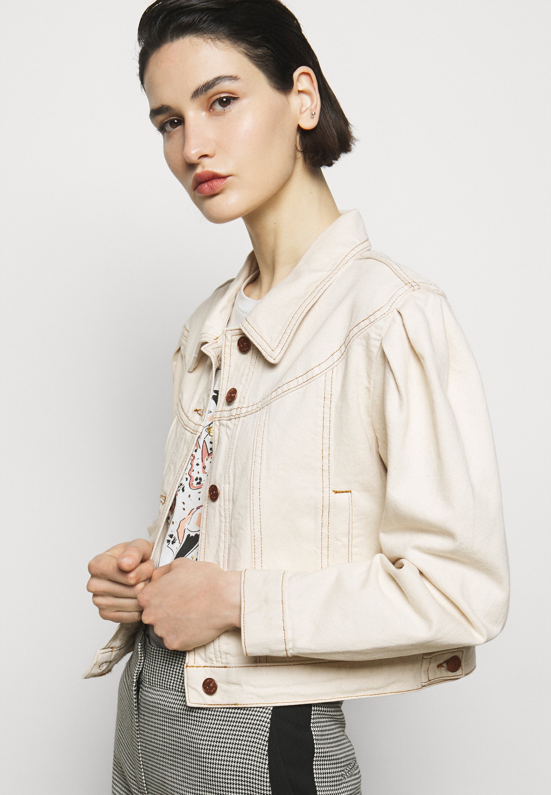 Claudie Pierlot VANISE - Jeansjacke - vanille/offwhite - Zalando.de