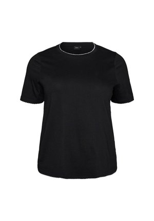 Zizzi, T-shirts basic - schwarz