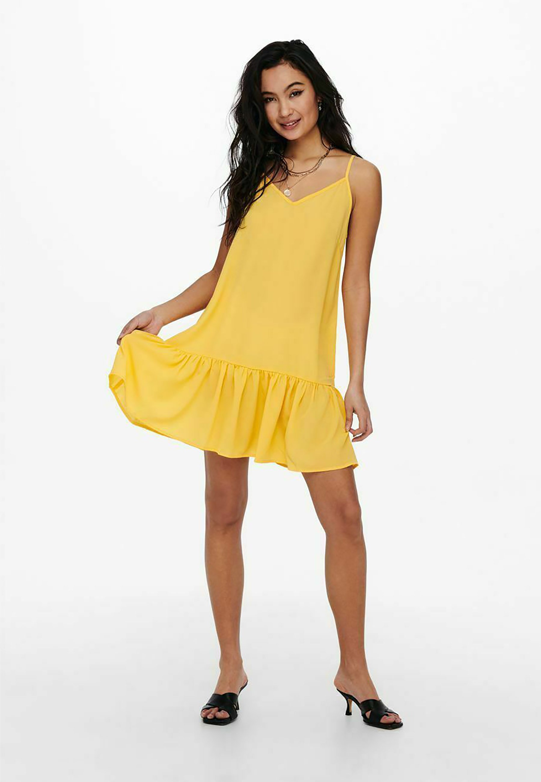 robe jaune zalando