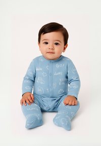 MINOTI - 4 PACK LONG SLEEVE - Magamisriided - light blue beige Väikepilt 1