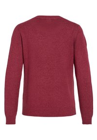VILA VIRIL O NECK  - Strickpullover - beet reddetail/dark melange