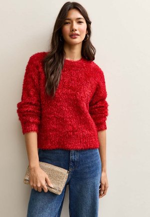 New Look SPARKLE CREW NECK - Jersey de punto - red